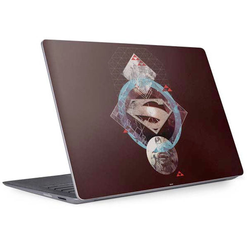 DC Comics Superman Purple Abstract Collage Surface Laptop 2 Skin